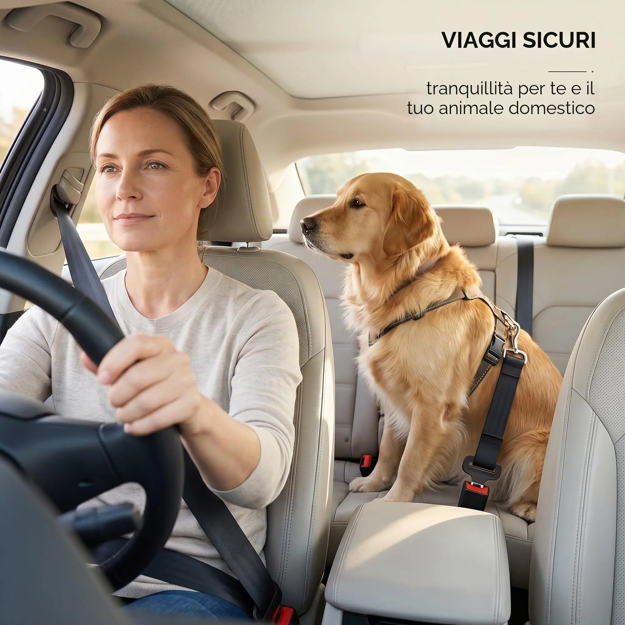 UZEXYA Cinture Di Sicurezza Per Auto, Connettori In Metallo, Fissaggio Di Sicurezza, Animali Domestici, Cintura Di Sicurezza Del Veicolo, Serratura Di Sicurezza, Durevole, Metallo, 4 Pezzi - immagine 2