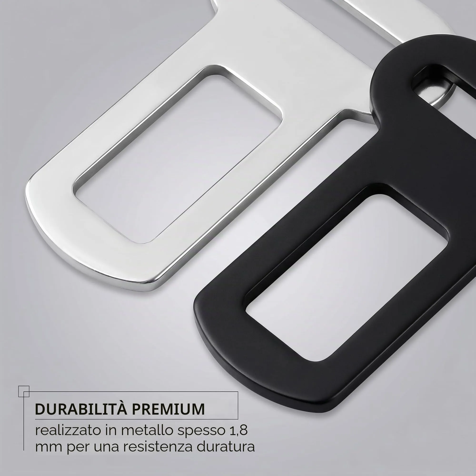 UZEXYA Cinture Di Sicurezza Per Auto, Connettori In Metallo, Fissaggio Di Sicurezza, Animali Domestici, Cintura Di Sicurezza Del Veicolo, Serratura Di Sicurezza, Durevole, Metallo, 4 Pezzi - immagine 3