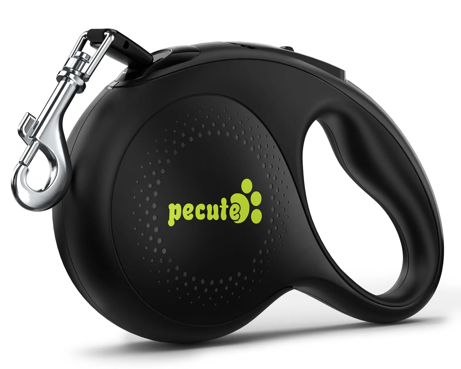 Pecute Guinzaglio per Cani Allungabile 8m (fino a 50kg), Estensione del Guinzaglio 360° Senza Grovigli, Impugnatura Antiscivolo e Pulsante di Freno Rapido,Nero - immagine 1