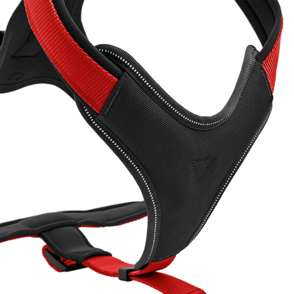 Hunter Pettorina in neoprene per cani, in nylon, con imbottitura morbida in neoprene, Marrone/Caramello, 38-48/XS-S - immagine 4