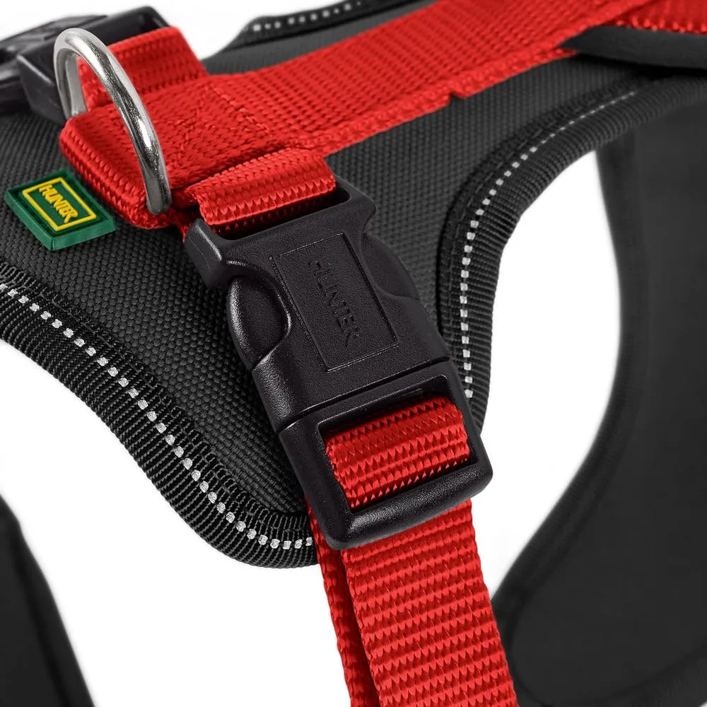 Hunter Pettorina in neoprene per cani, in nylon, con imbottitura morbida in neoprene, Marrone/Caramello, 38-48/XS-S - immagine 5