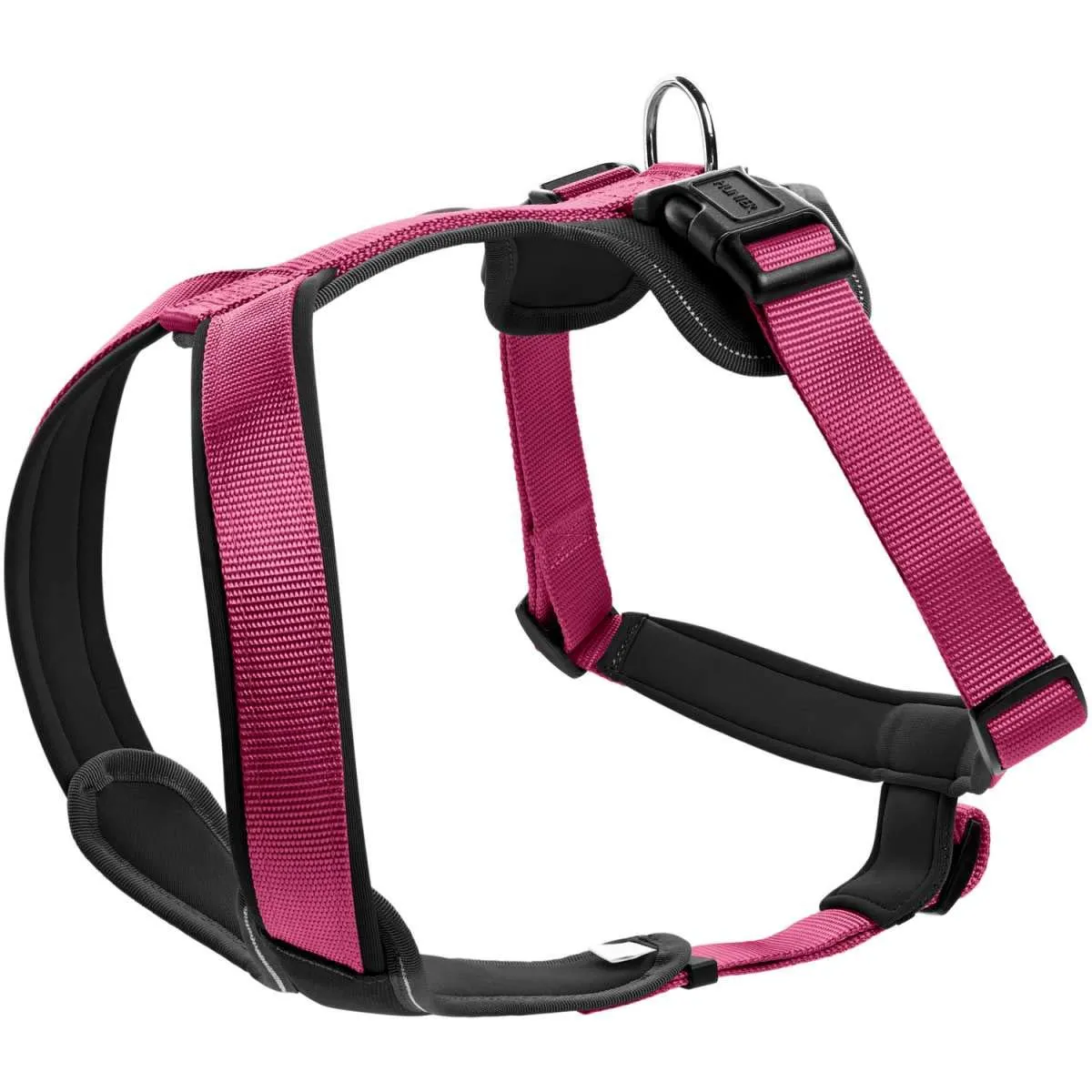 Pettorina Neopren M 53-65 cm, 20 mmNylon lampone/Neopren nero - immagine 3