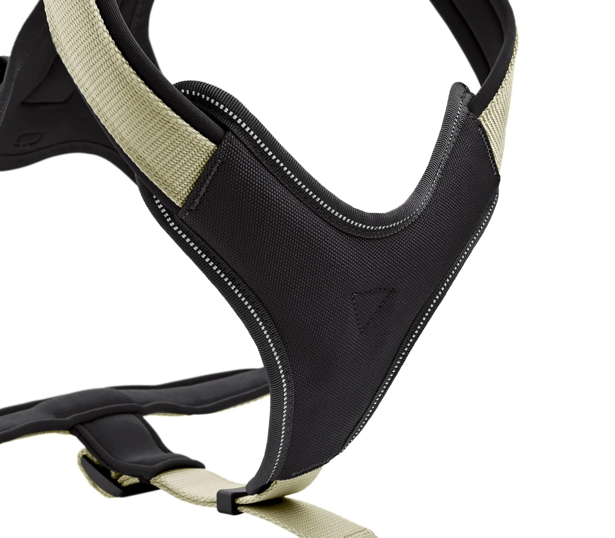 Hunter Pettorina in neoprene per cani, in nylon, con imbottitura morbida in neoprene, Verde/Nero, 60-76/M-L - immagine 3