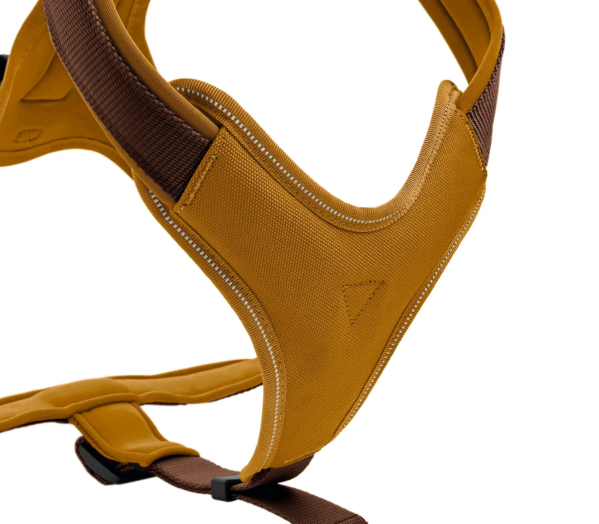 Hunter Pettorina in neoprene per cani, in nylon, con imbottitura morbida in neoprene, Marrone/Caramello, 73-94/L - immagine 2