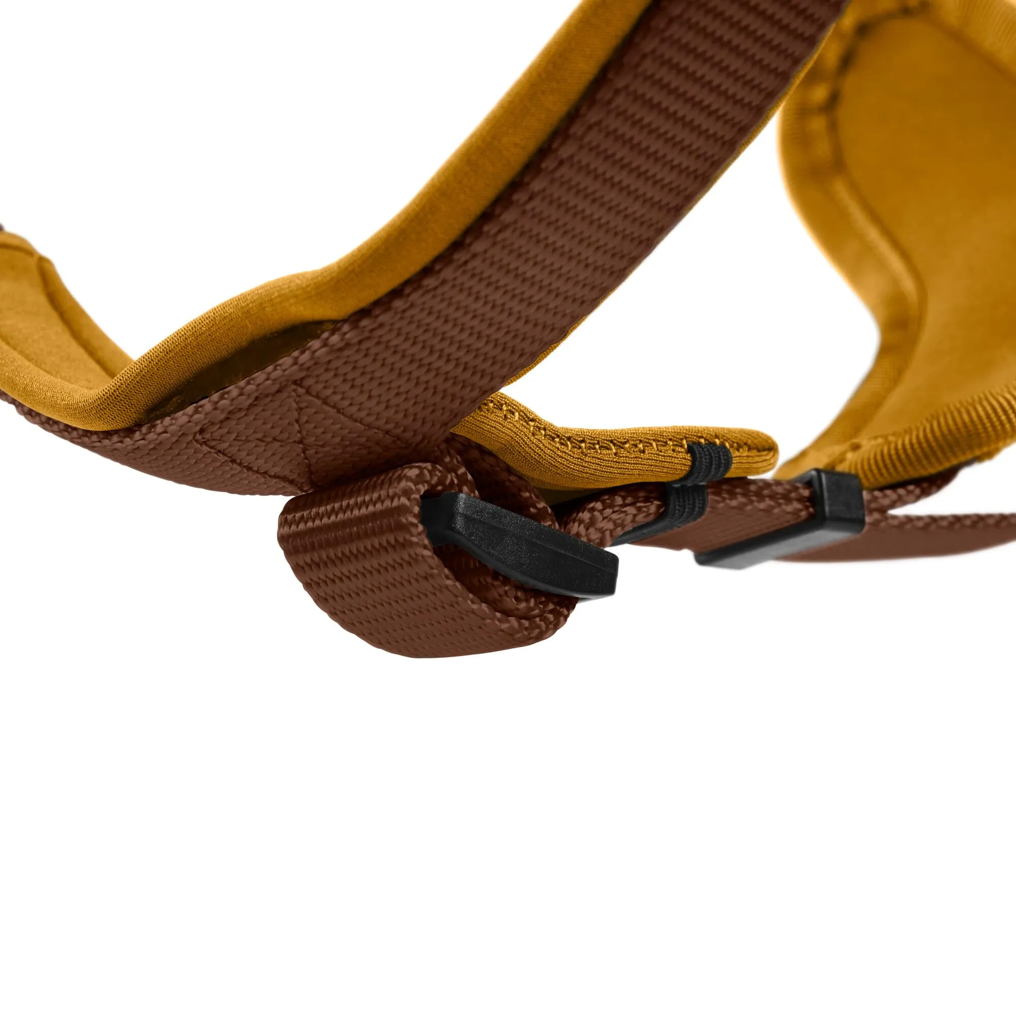 Hunter Pettorina in neoprene per cani, in nylon, con imbottitura morbida in neoprene, Marrone/Caramello, 73-94/L - immagine 4