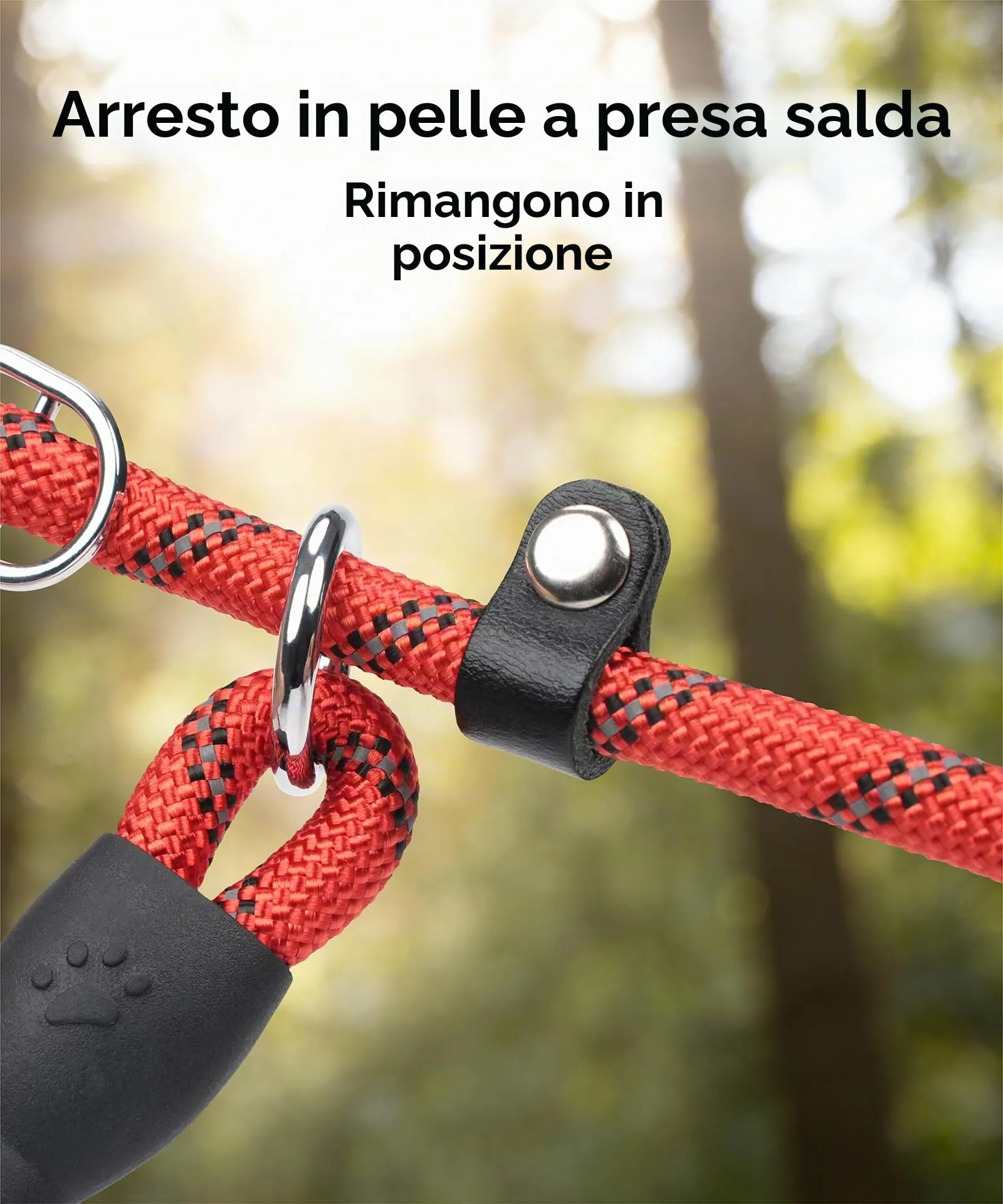 TagME Riflessivo Guinzaglio per Cani Taglia Media,Guinzaglio Retriever, Guinzaglio Addestramento per Cani,Ø10mm x 185cm,Rosa Caldo - immagine 7