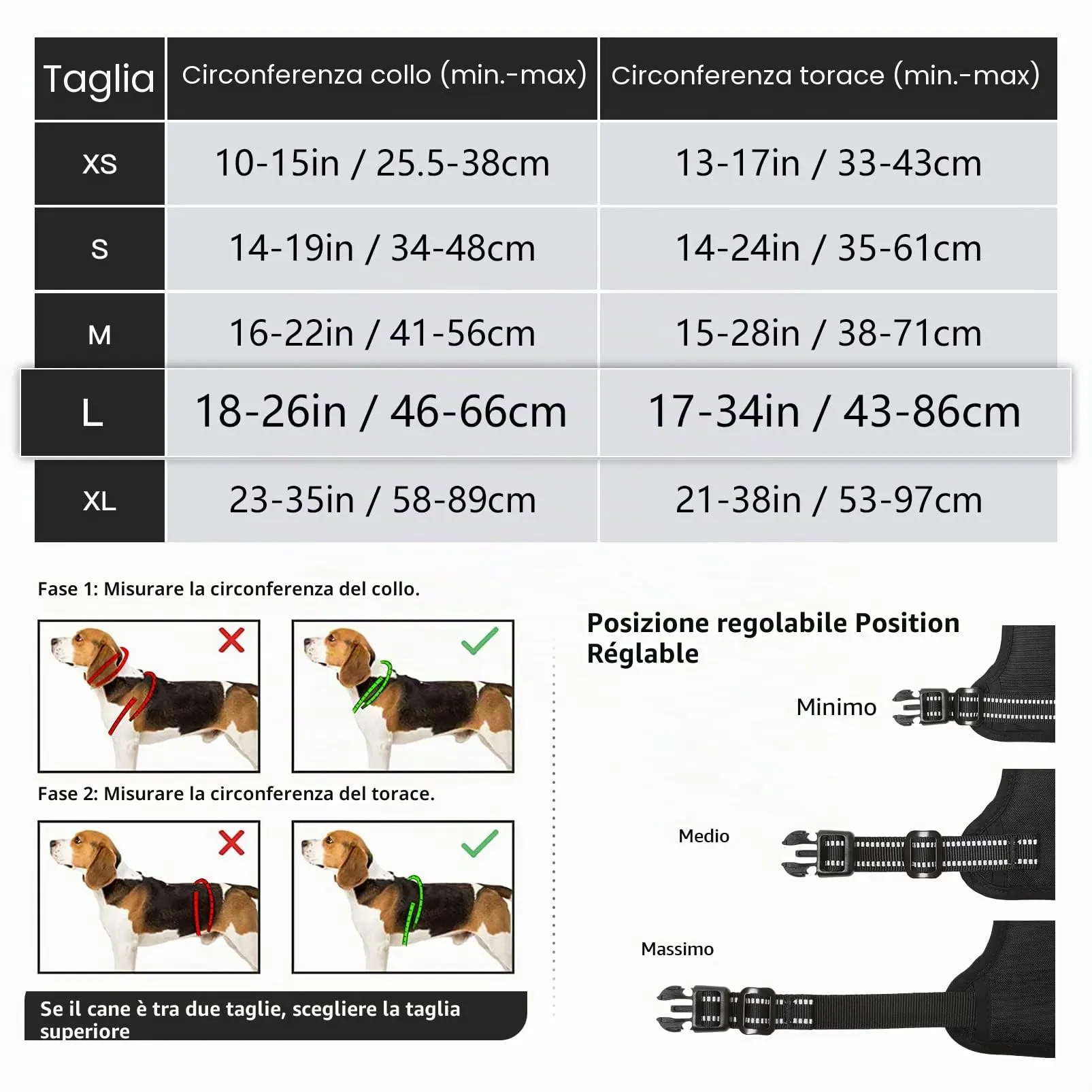 HEELE Pettorina Cane, No-Pull Imbracatura Traspirante e Riflettente, con Gancio in Metallo e Manico Imbottita, Pettorina Cane Taglia Grande Comodo per Camminare Jogging, Nero, L - immagine 2