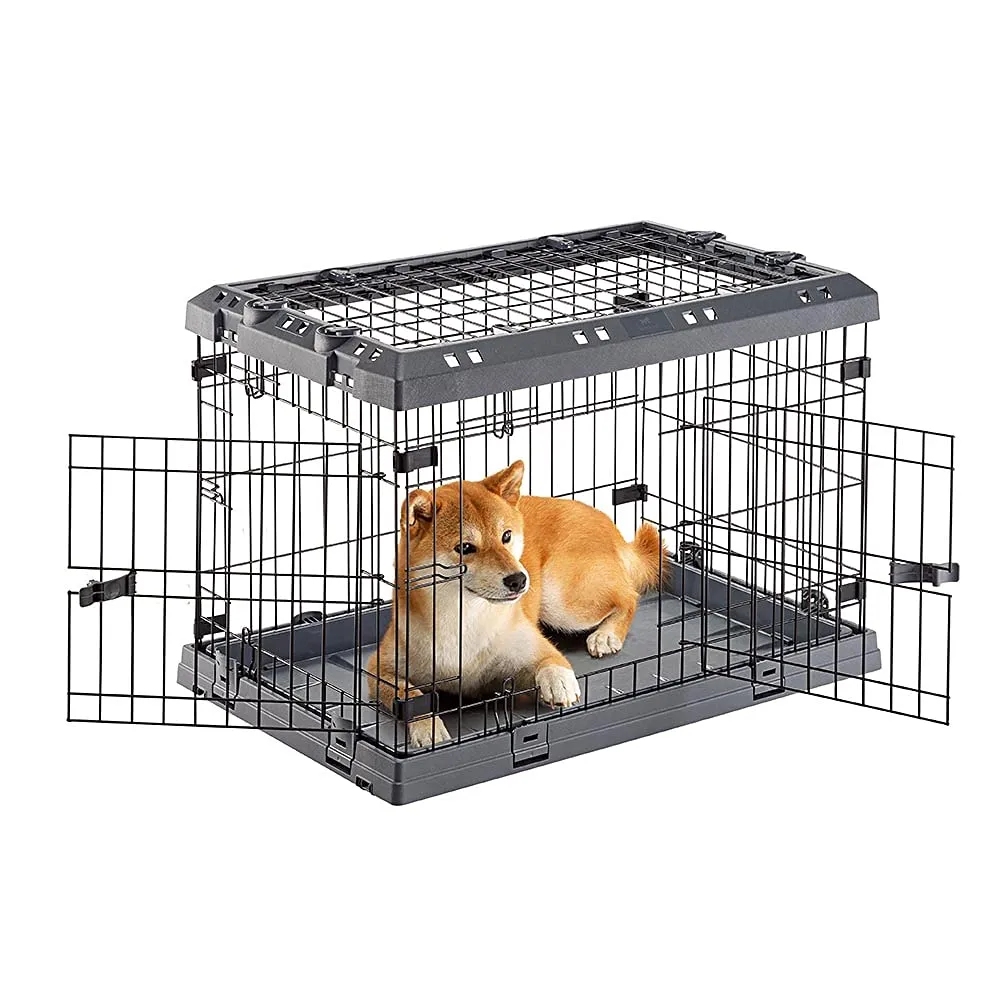 Ferplast Gabbia Cane in Metallo Gabbia Pieghevole per Cani Piccoli SUPERIOR 75 Recinto in metallo, con Separatore, Doppia serratura, 77 x 51 x h 55 cm. - immagine 1