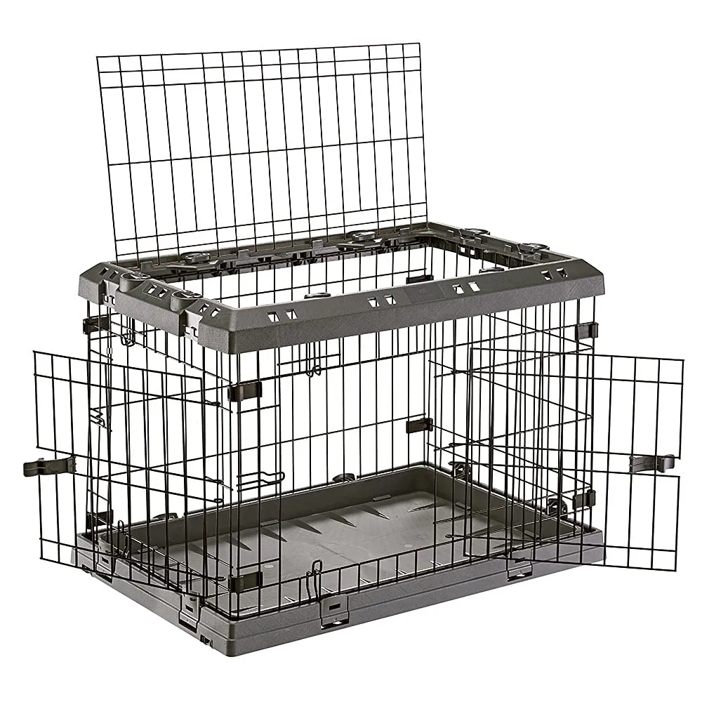 Ferplast Gabbia Cane in Metallo Gabbia Pieghevole per Cani Piccoli SUPERIOR 75 Recinto in metallo, con Separatore, Doppia serratura, 77 x 51 x h 55 cm. - immagine 3