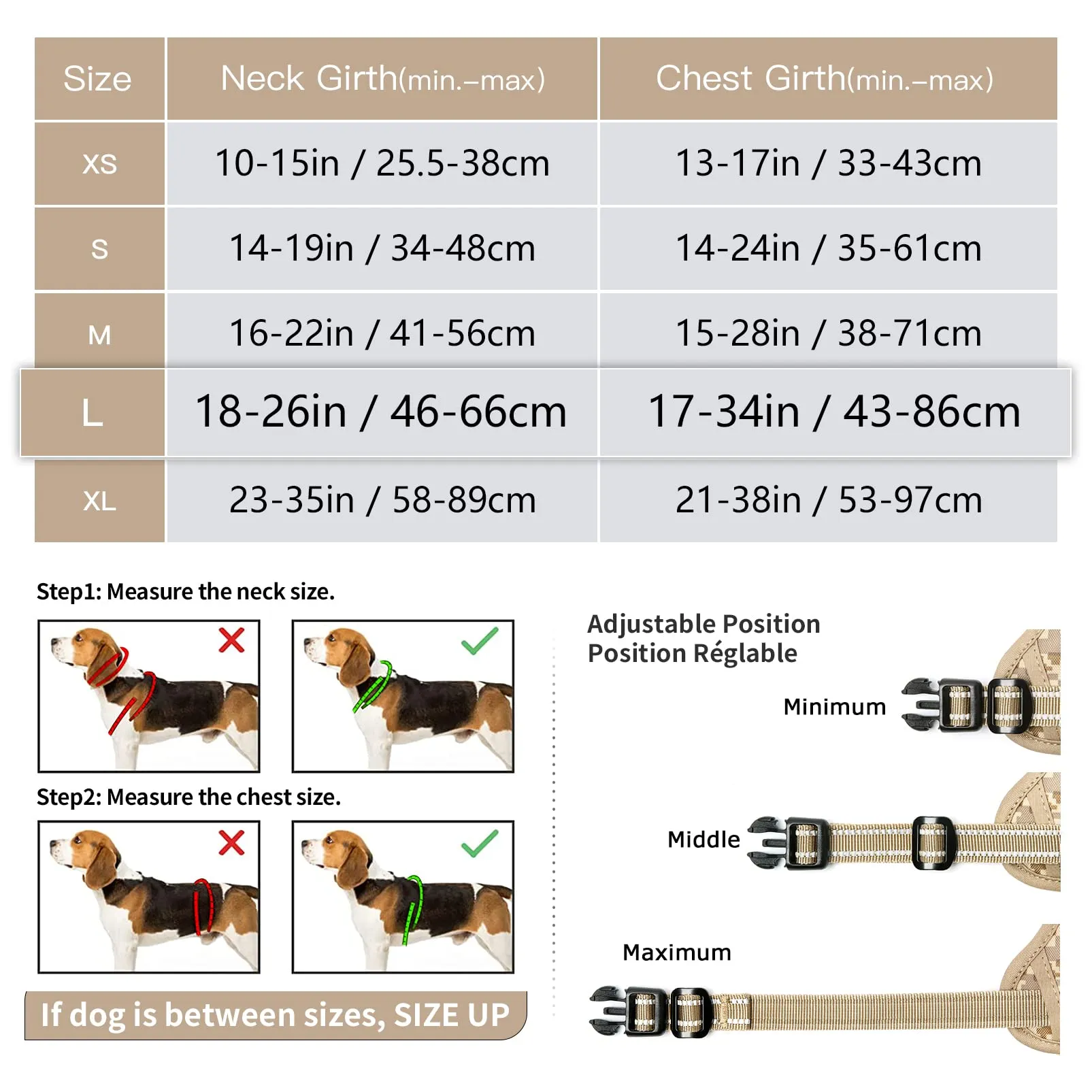 HEELE Pettorina Cane, No-Pull Imbracatura Traspirante e Riflettente, con Gancio in Metallo e Manico Imbottita, Pettorina Cane Taglia Grande Comodo per Camminare Jogging, Camo Bronzo, L - immagine 2