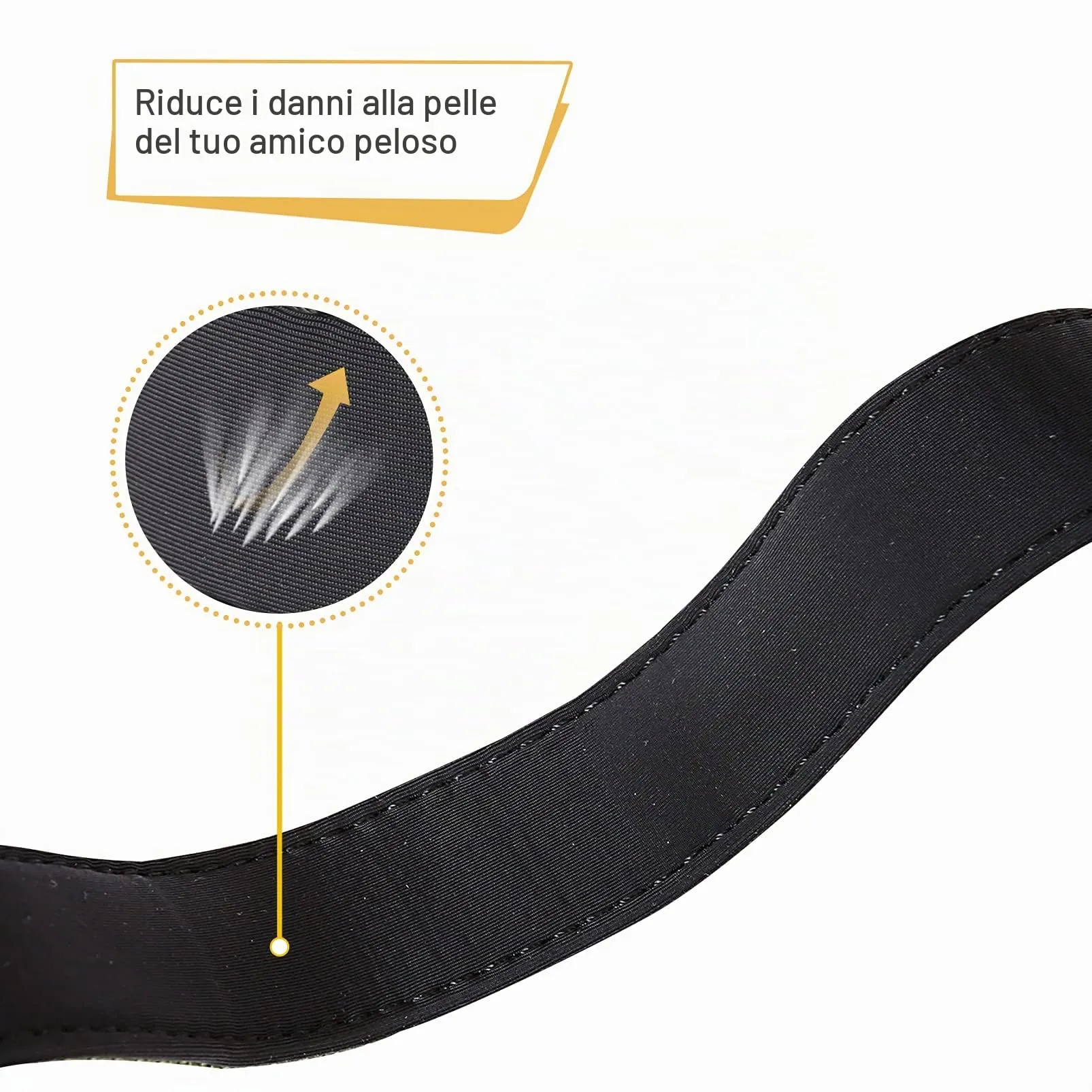 HEELE Collare per Cani, Collare Cane Riflettente Imbottito Nylon Regolabile Traspirante Collari per Cani di Taglia Media, Verde, M(34-52cm) - immagine 7