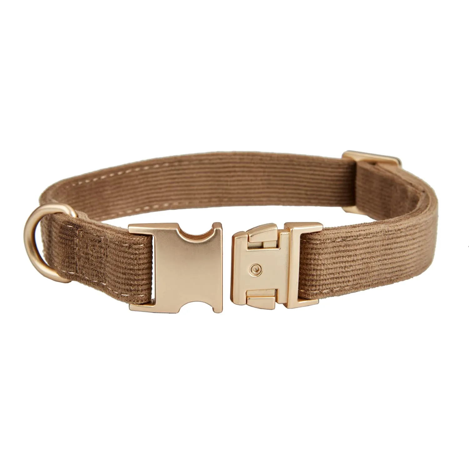 YUDOTE Set di Collare e Guinzaglio per Cani Piccolo, Morbido Collare e Guinzaglio in Corduroy Non-irritante Combinazione Abbinata per Passeggiate Quotidiane, Marrone - immagine 7
