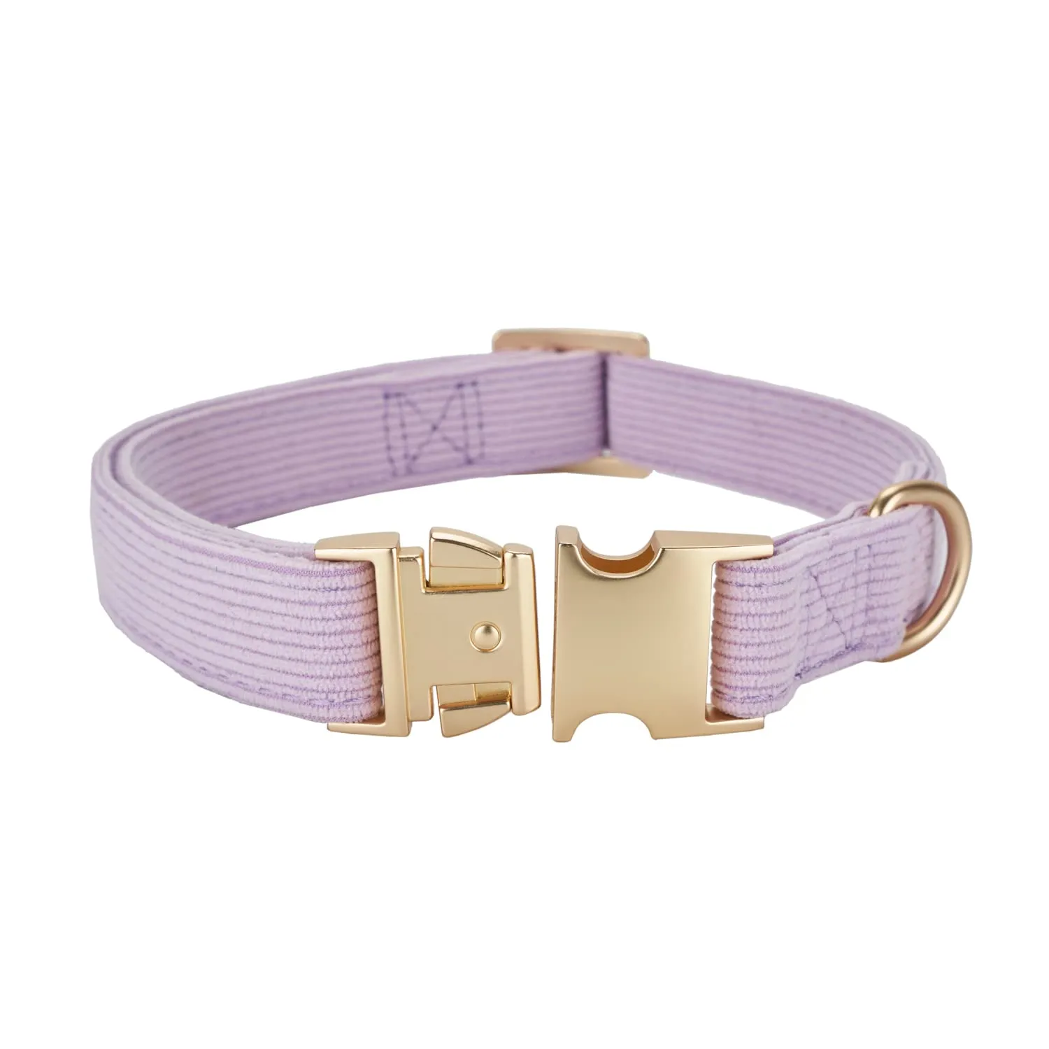 YUDOTE Set di Collare e Guinzaglio per Cani Grande, Morbido Collare e Guinzaglio in Corduroy Non Irritante Combinazione Abbinata per Passeggiate Quotidiane, Viola - immagine 4