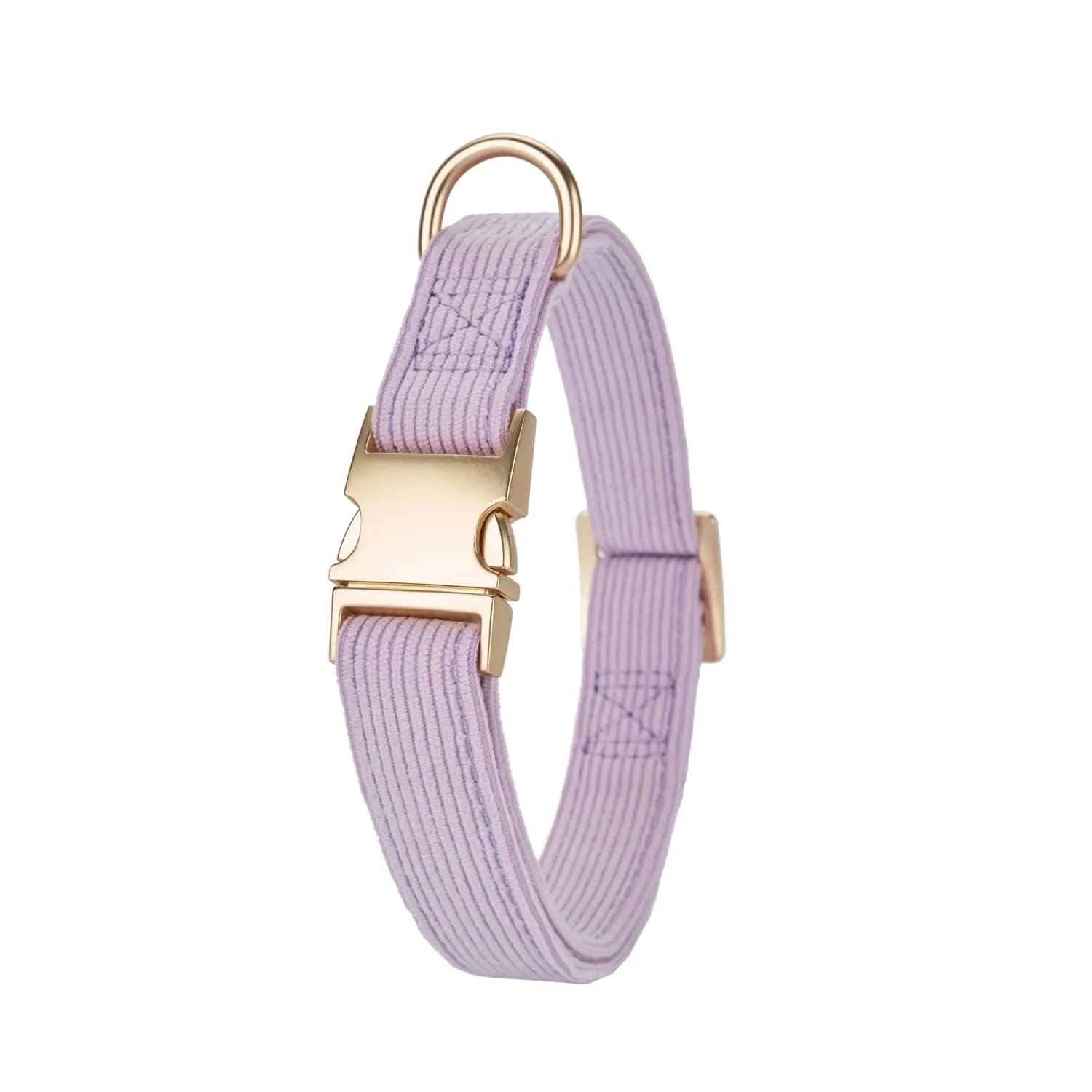 YUDOTE Set di Collare e Guinzaglio per Cani Grande, Morbido Collare e Guinzaglio in Corduroy Non Irritante Combinazione Abbinata per Passeggiate Quotidiane, Viola - immagine 5