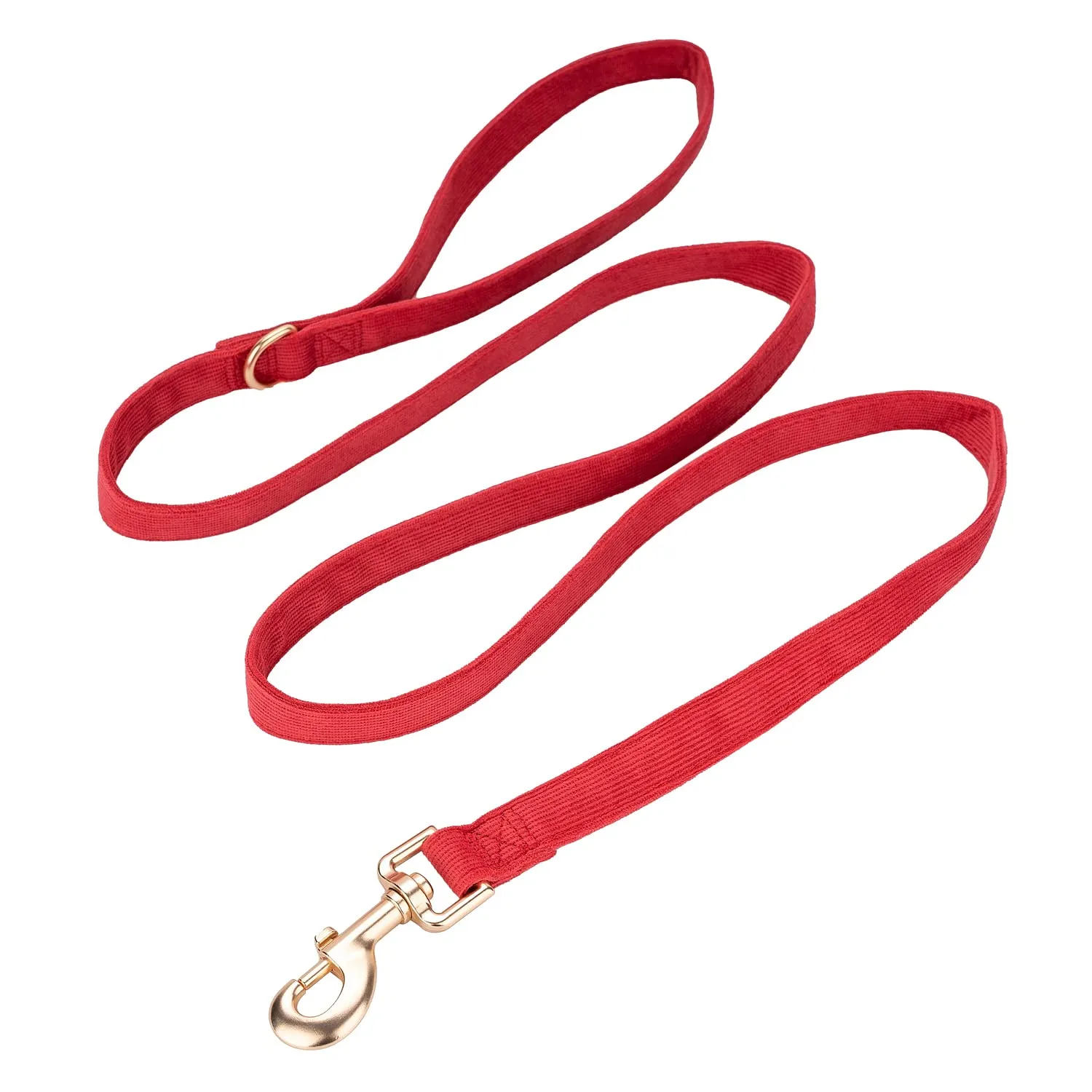 YUDOTE Set di Collare e Guinzaglio per Cani, Medio, Morbido e Senza Irritanti, Collare e Guinzaglio in Cordino, Combinazione Adatta per la Passeggiata Quotidiana, Rosso - immagine 6