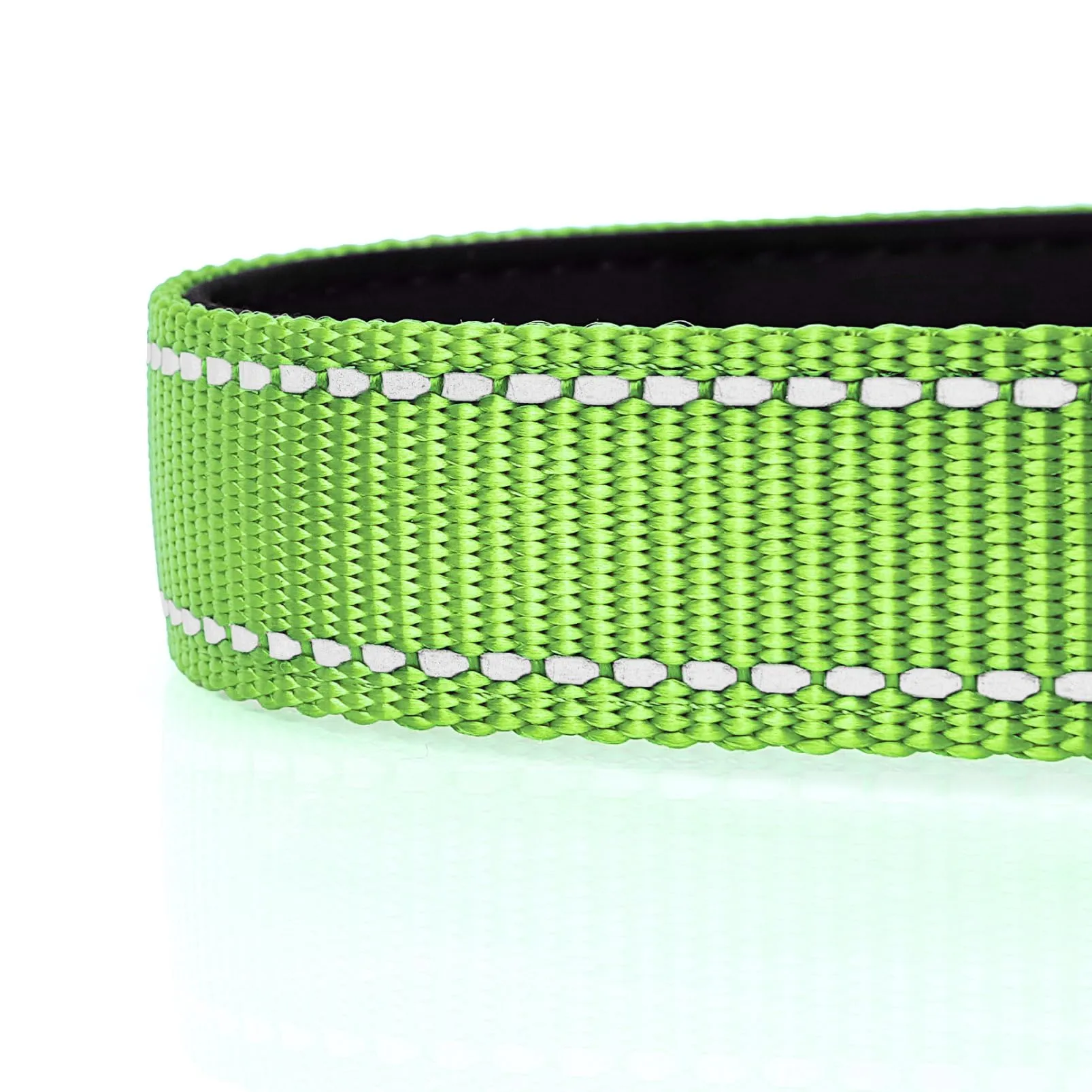 HEELE Collare per Cani, Collare Cane Riflettente Imbottito Nylon Regolabile Traspirante Collari per Cani di Taglia Media, Erba Verde, M(34-52cm) - immagine 9