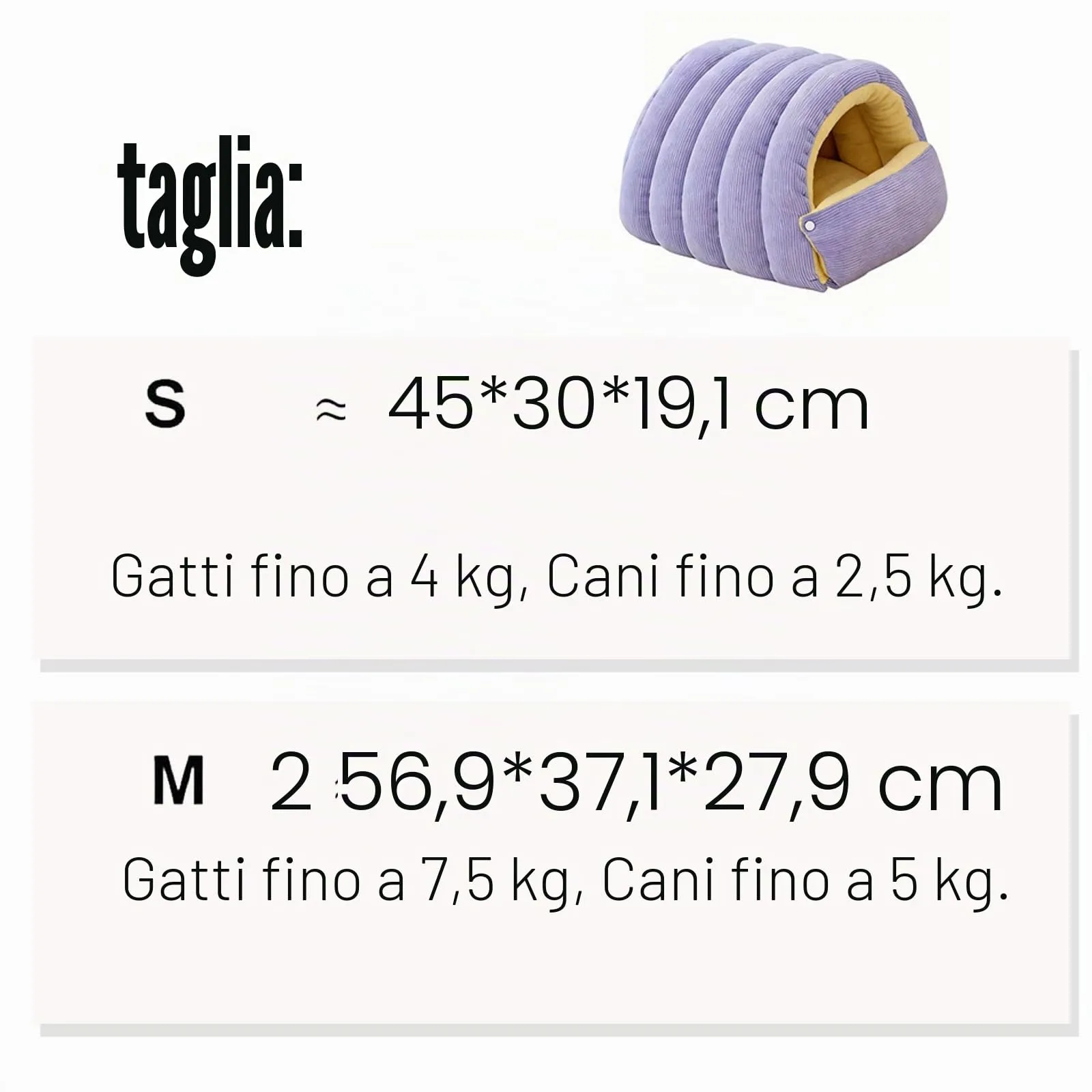Comodo Letto Per Gatti Monster, Tana Per Gatti Da Interno, 2026 Nuovo Letto A Tenda Morbido E Caldo Per L'inverno Con Cuscino Rimovibile, Tana Calda, Per Dormire (#c,L) - immagine 6