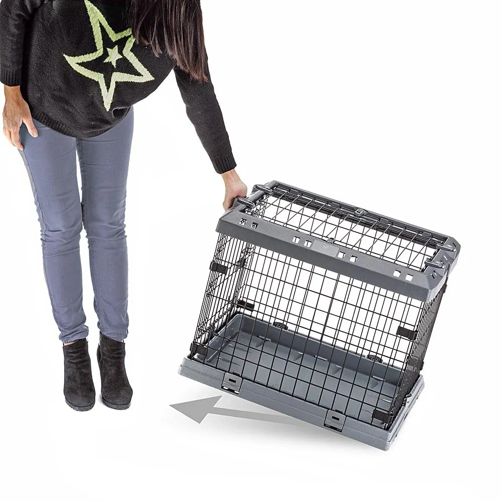 Ferplast Gabbia Cane in Metallo Gabbia Pieghevole per Cani Molto Piccoli SUPERIOR 60 Recinto in metallo, con Separatore, Doppia serratura, 62 x 47 x h 50 cm. - immagine 6