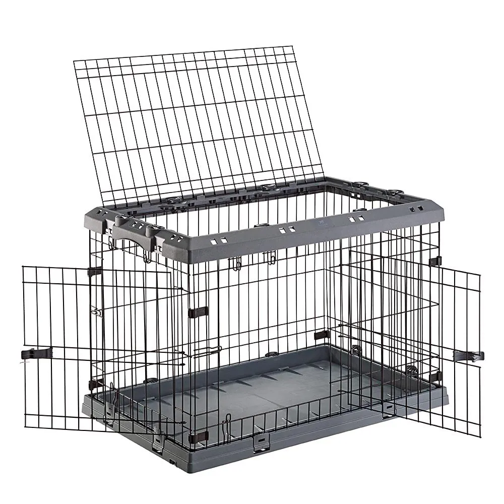Ferplast Gabbia Cane in Metallo Gabbia Pieghevole per Cani Medi Superior 90 Recinto in Metallo, con Separatore, Doppia Serratura, 92 x 58,5 x h 62,5 cm. - immagine 6