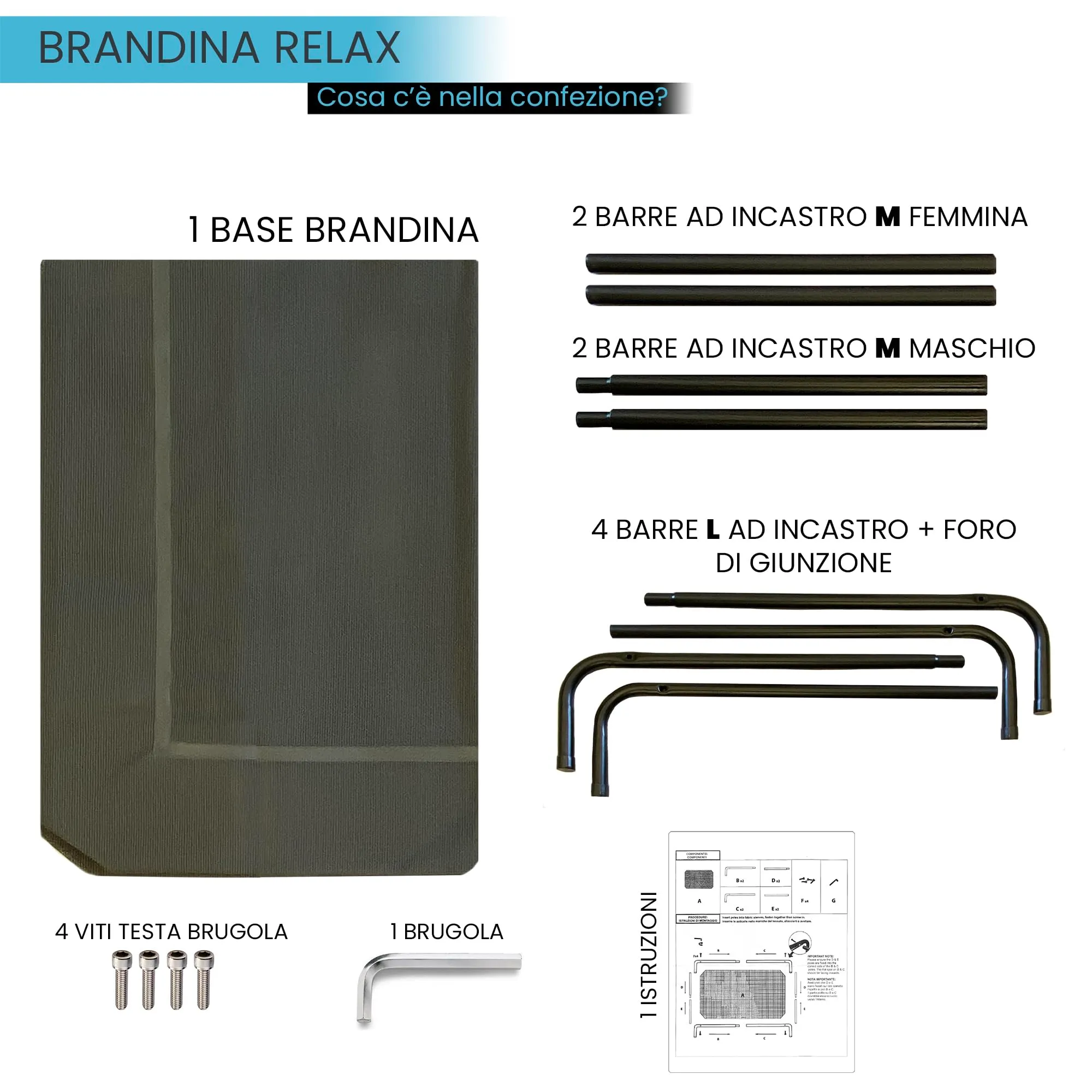 Italian Bed Linen – Brandina per Cani Taglia Grande Maxy e Media, 130x90x20cm, Lettino Rialzato Estivo Traspirante e Impermeabile, Telaio Rinforzato Robusto, Grigio - immagine 12
