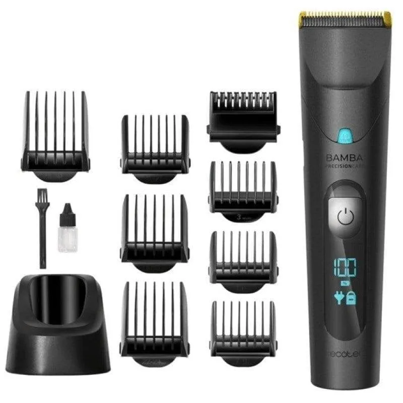 Tagliacapelli Professionale Cecotec Bamba PrecisionCare Wet&Dry Senza Fili 30mm 120min 7 Pettini Impermeabile - immagine 1