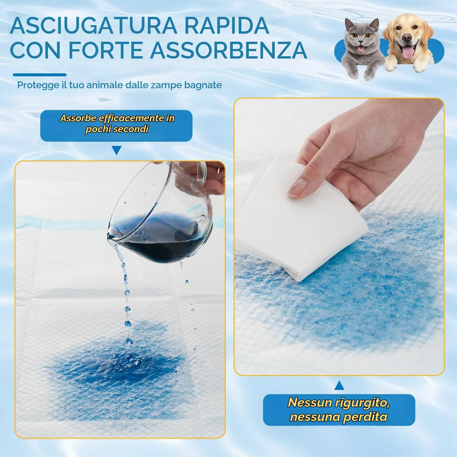 Barpor Traversine Cani 60x60cm Assorbenti Tappetini Igienici 20 Pezzi - immagine 2