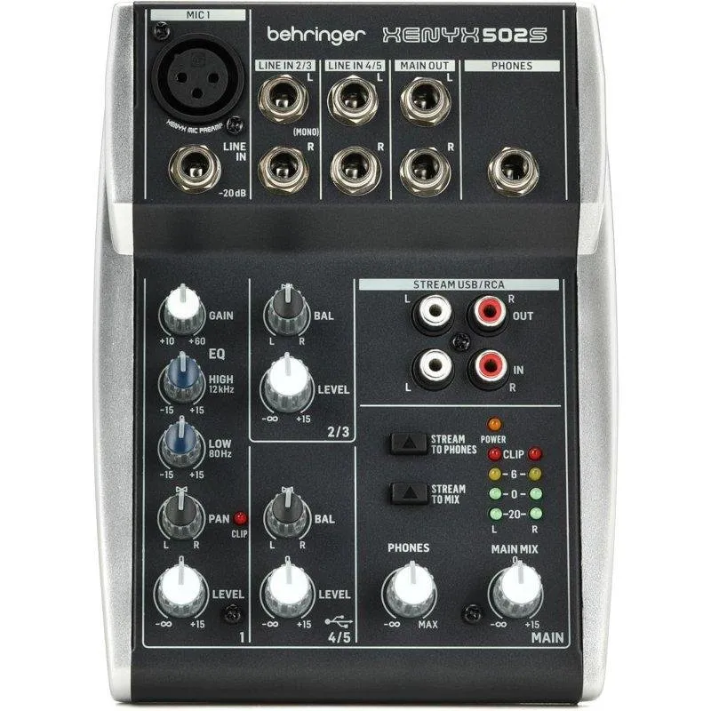 Mixer Behringer Xenyx 502S USB 5 ingressi preamplificatore XENYX - immagine 1
