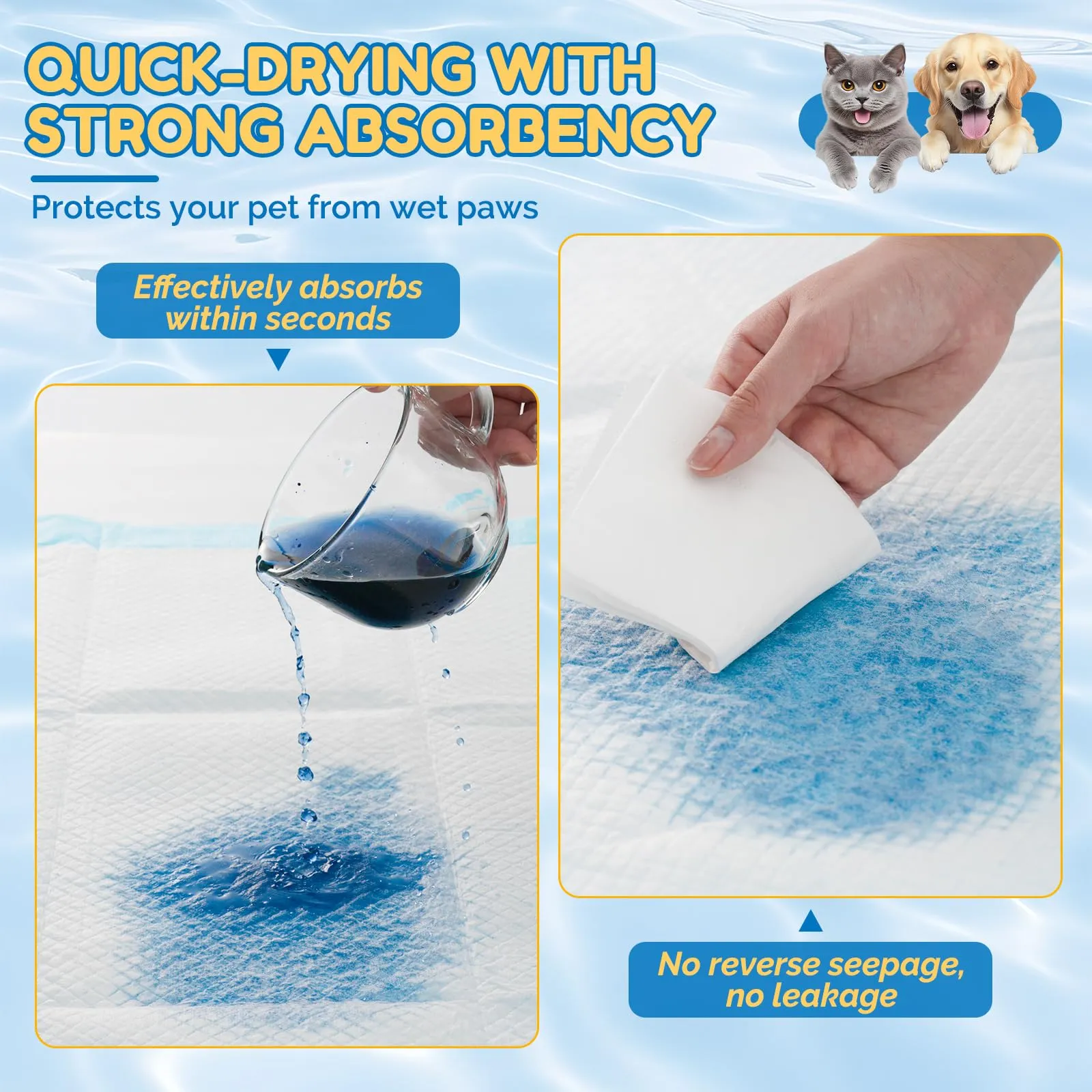 Barpor Traversine Cani 60x60cm Assorbenti Tappetini Igienici 100 Pezzi - immagine 2