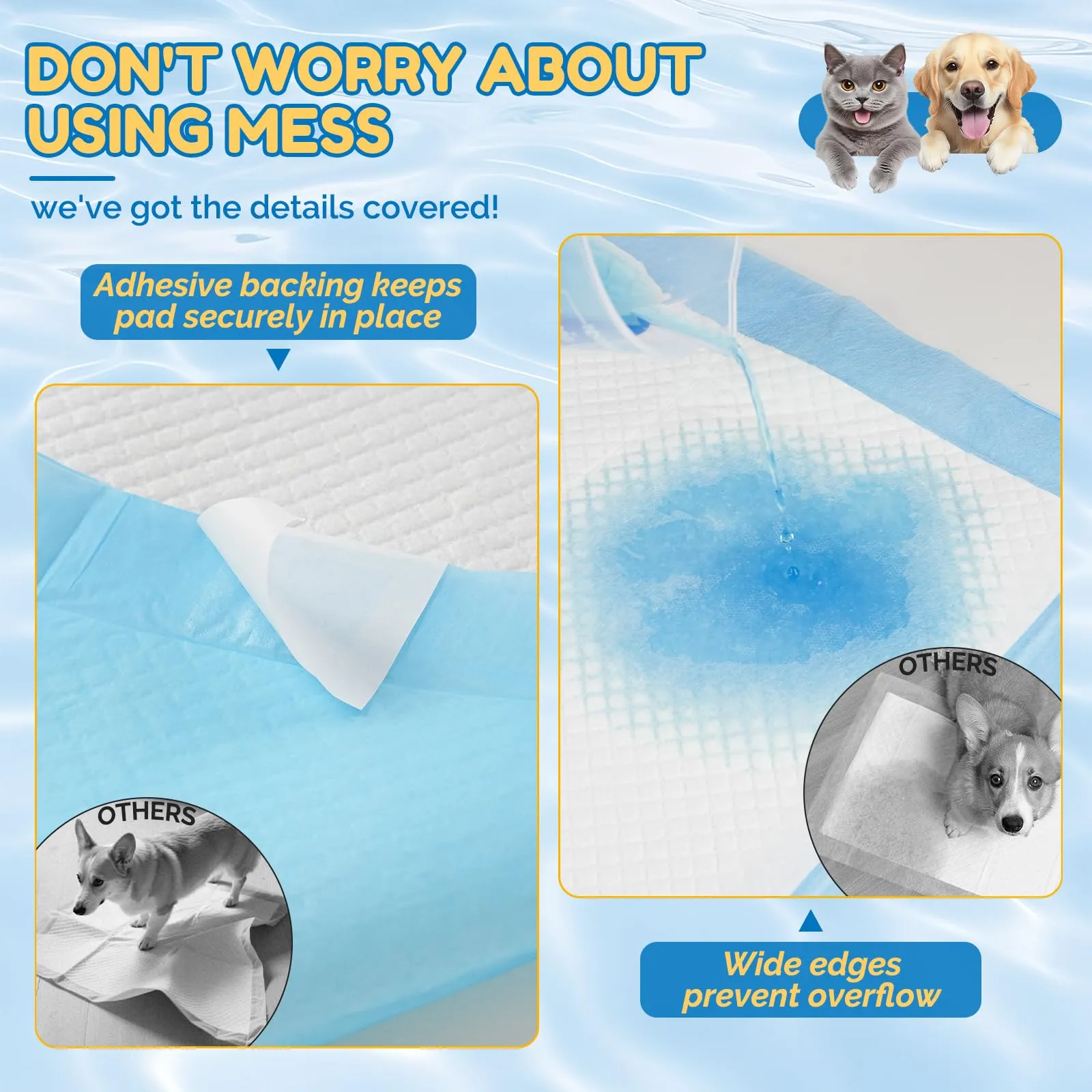 Barpor Traversine Cani 60x60cm Assorbenti Tappetini Igienici 100 Pezzi - immagine 3