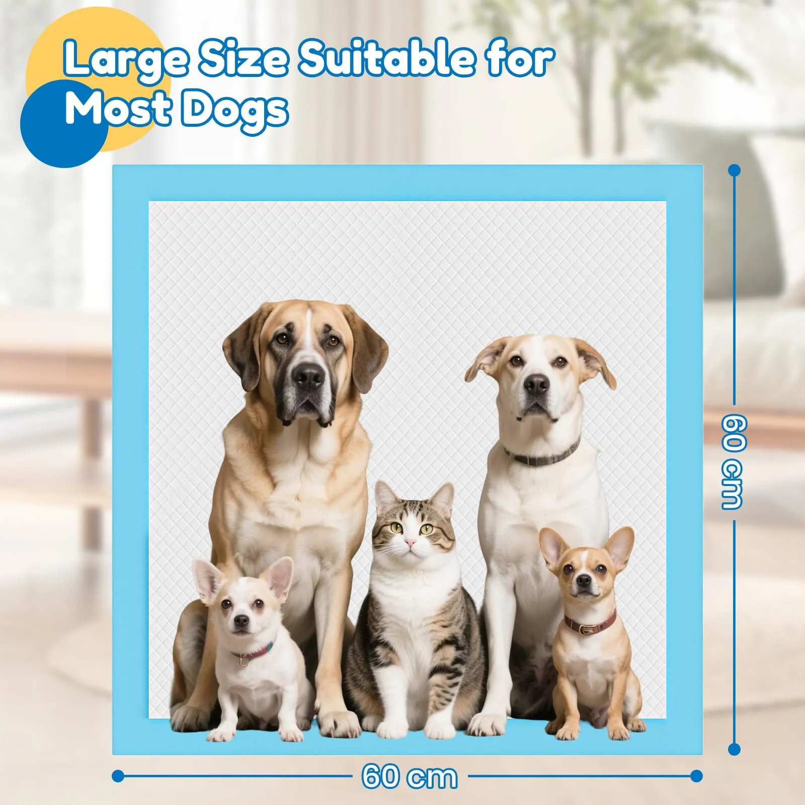 Barpor Traversine Cani 60x60cm Assorbenti Tappetini Igienici 40 Pezzi - immagine 6