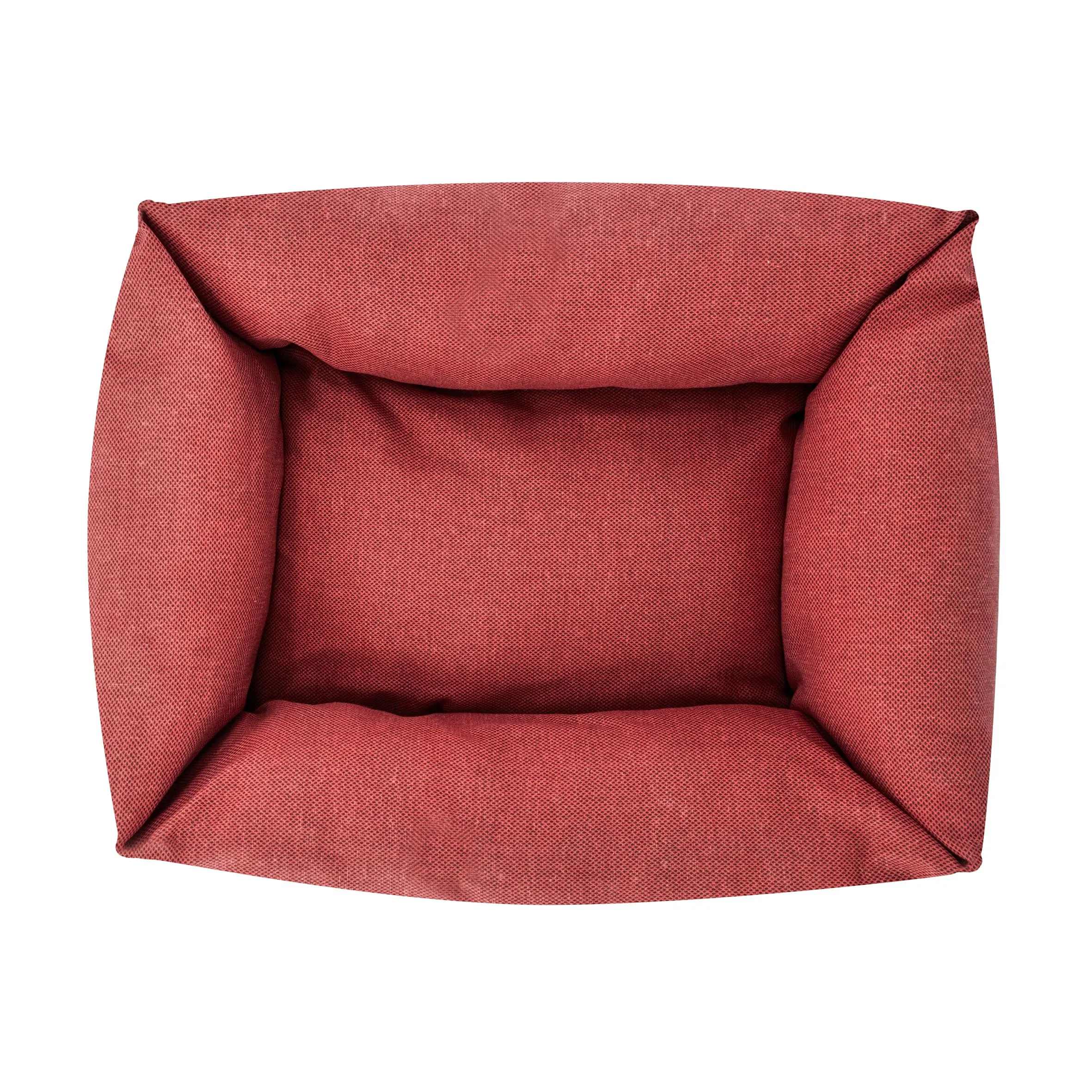 Record - Cuccia per Cani e Gatti Mono in Cotone, Colore: Rosso, 50 x 35 x 15h cm. Lettino imbottito per animali a rapida asciugatura, morbido e accogliente. Cuscino rettangolare per cani e gatti. - immagine 2