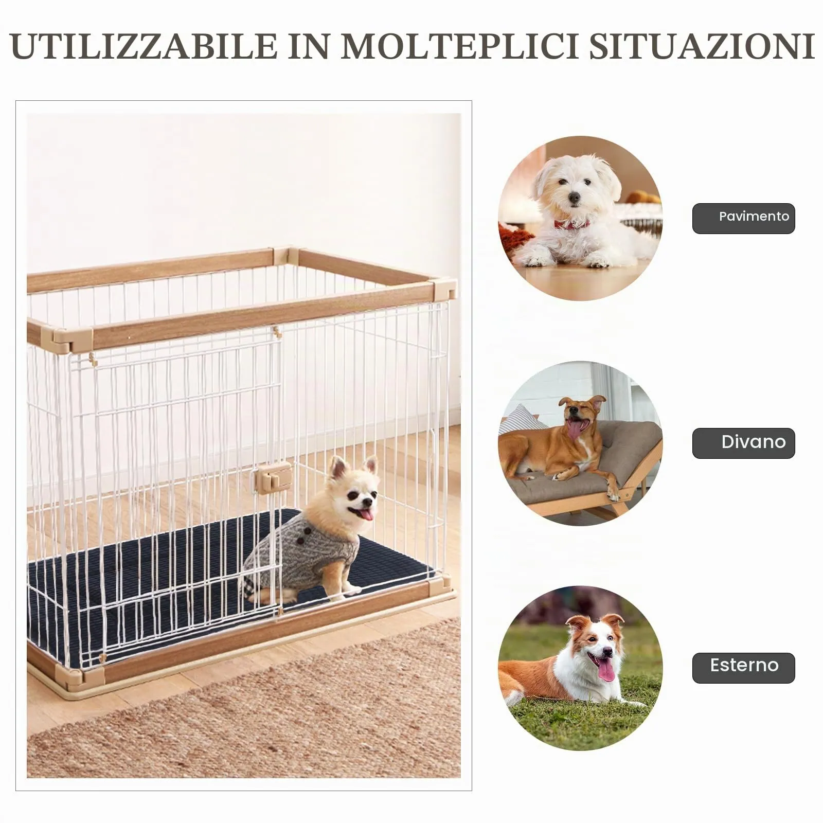 BVAGSS Cuscino per Cane Reversibile, Ultra Morbido Materassino Lavabile per cani, Ortopedico Letto per cani Cuscino Cane Memory Foam Suave y Cálido XH079 (106x71x4cm,Dark Grey) - immagine 5