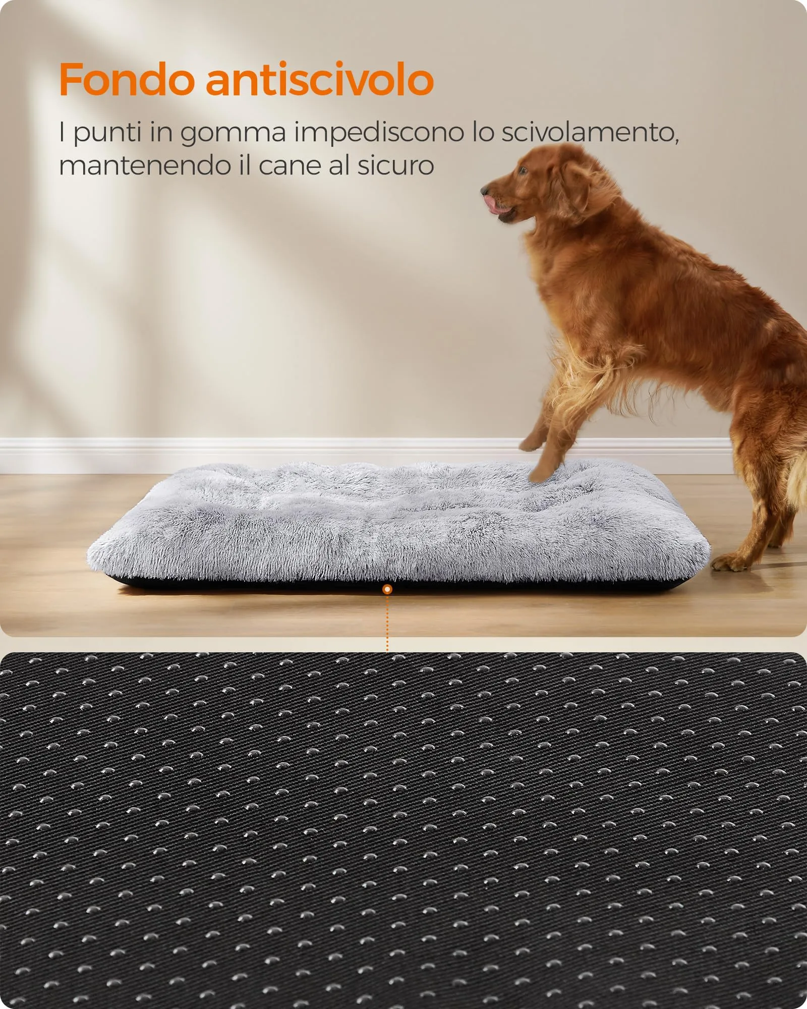 Feandrea Cuccia per Cani, Tappetino per Animali, 140 x 100 cm, Lavabile - immagine 5