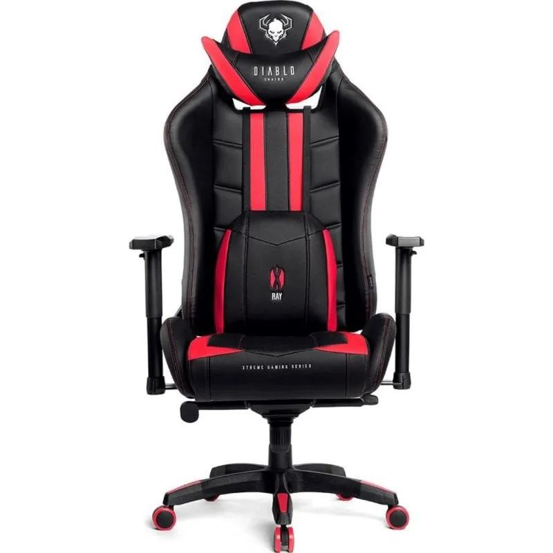 Sedia Gaming Diablo Chairs X-RAY King Size XL Nero/Rosso - immagine 1