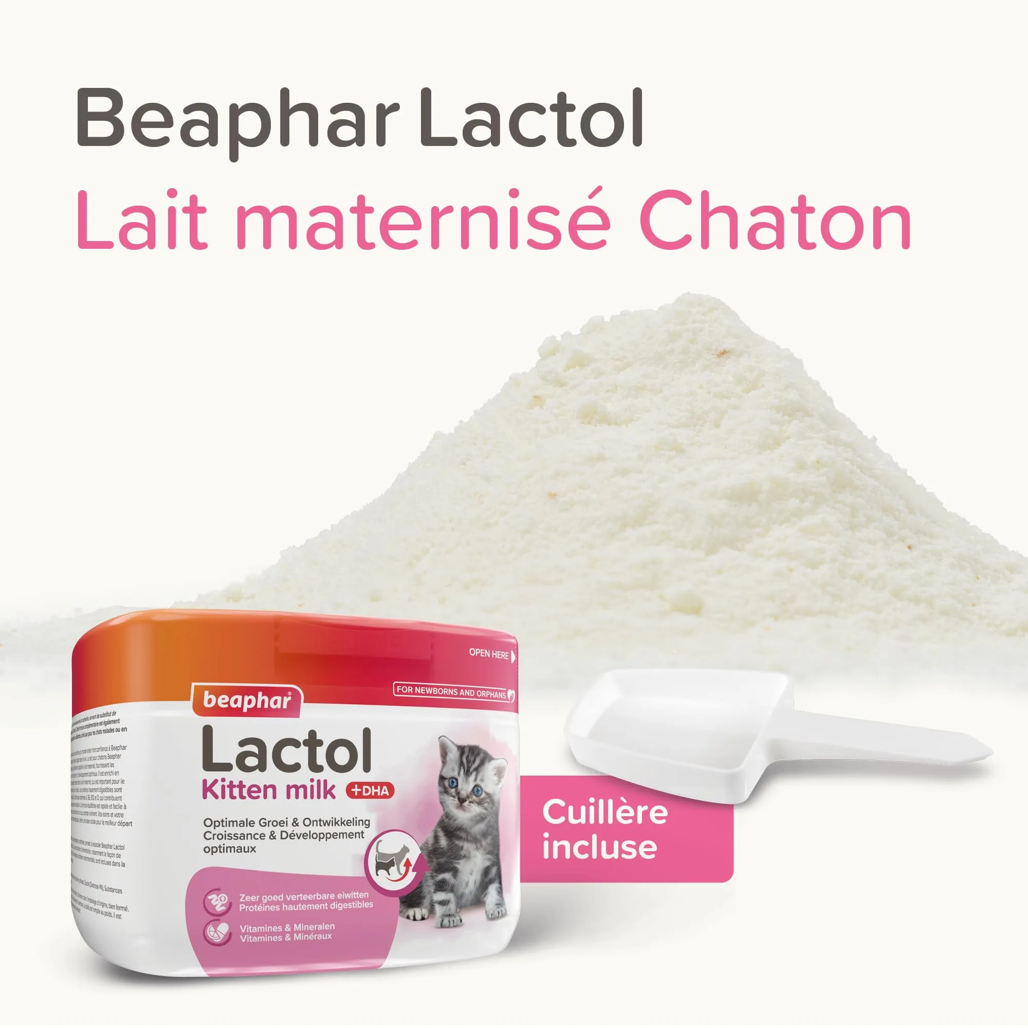 Beaphar Lactol, Latte in Polvere per Gattini, Sostituzione del Latte materno - immagine 2