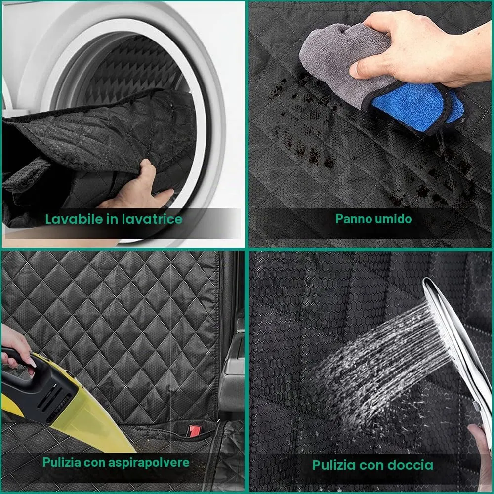 ANOSOSPECIAL Coprisella per sedile posteriore per auto, impermeabile, con cintura di sicurezza, antigraffio, per cani, sedile posteriore per bambini, universale, per camion, SUV - immagine 5