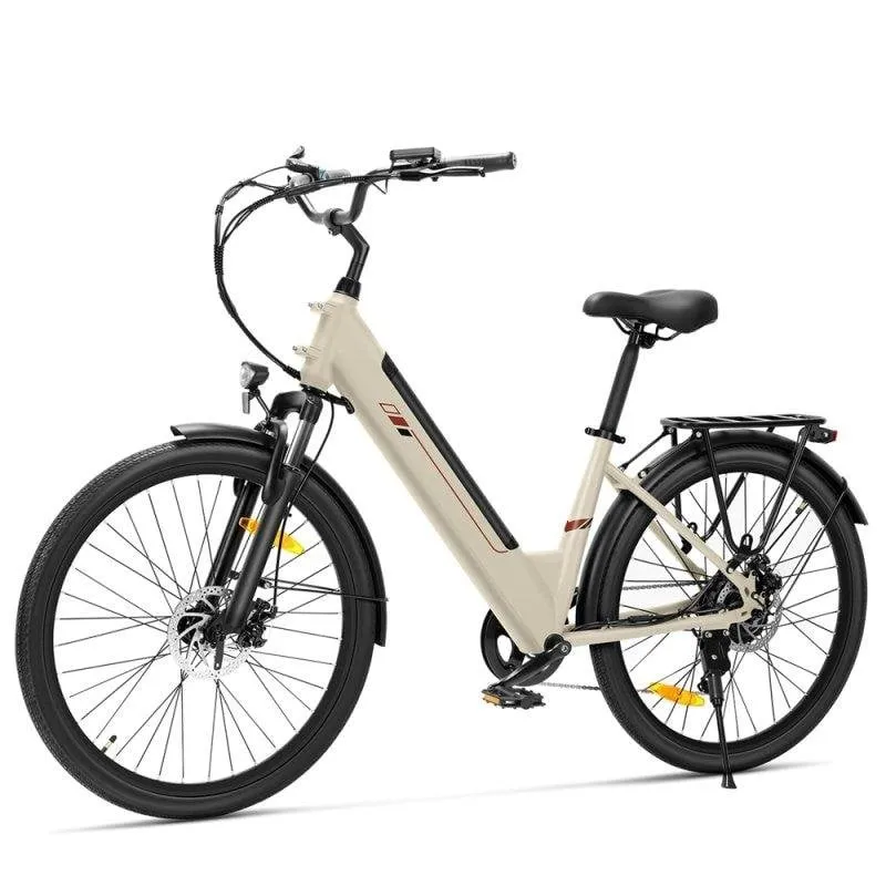 Bicicletta Elettrica Touroll J2 ST 250W 45Nm Batteria 561.6Wh 100km 7 Marche Shimano Sand - immagine 1