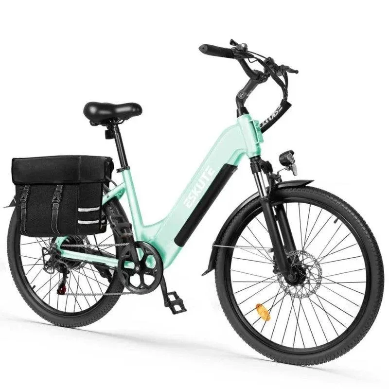 Bicicletta elettrica ESKUTE C202 250W Batteria 48V 17.5Ah 26" Verde - immagine 1