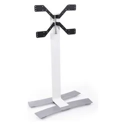 Supporto monitor TV pavimento ( 50 Kg ) VESA 600 x 400 ERARD Will 1400 XL White e Silver ER039040 - immagine 1
