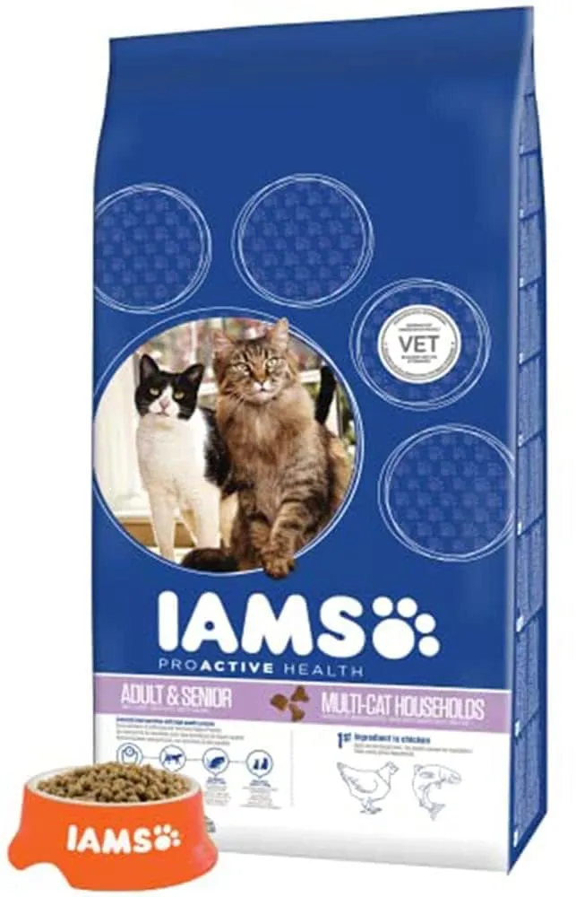 IAMS Multi-Cat - Cibo Secco per Gatti Adulti e Anziani, 15 kg - immagine 4