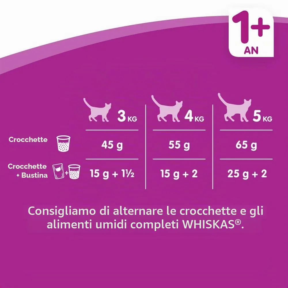 Whiskas Crocchette Ripiene per Gatto - Gusto Pollo - 7 kg - immagine 4