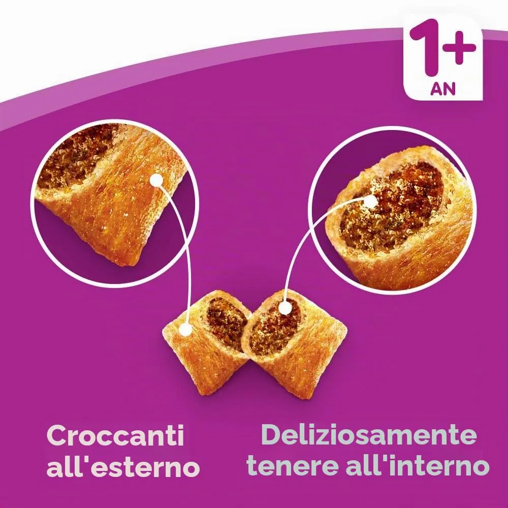 Whiskas Crocchette Ripiene per Gatto - Gusto Pollo - 7 kg - immagine 5