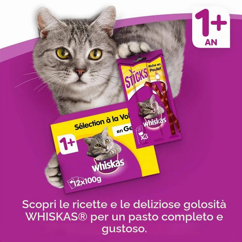 Whiskas Crocchette Ripiene per Gatto - Gusto Pollo - 7 kg - immagine 7