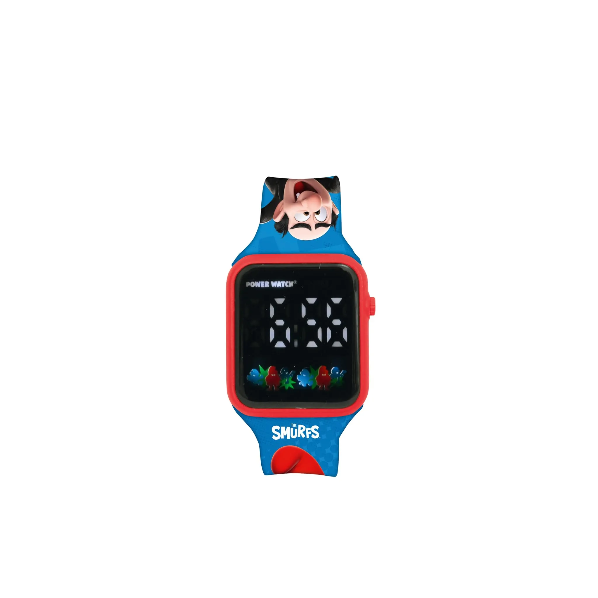 Lexibook, I Puffi, Orologio digitale, display 12 o 24 ore, Blu/Rosso, DMW060SF - immagine 4