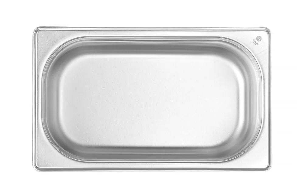 HENDI Contenitore Gastronorm GN 1/4, Budget Line, resistenza termica -40 °C a 250 °C, per forno e bagnomaria, 2,8L, 265x162x(H) 100mm, acciaio inox - immagine 3