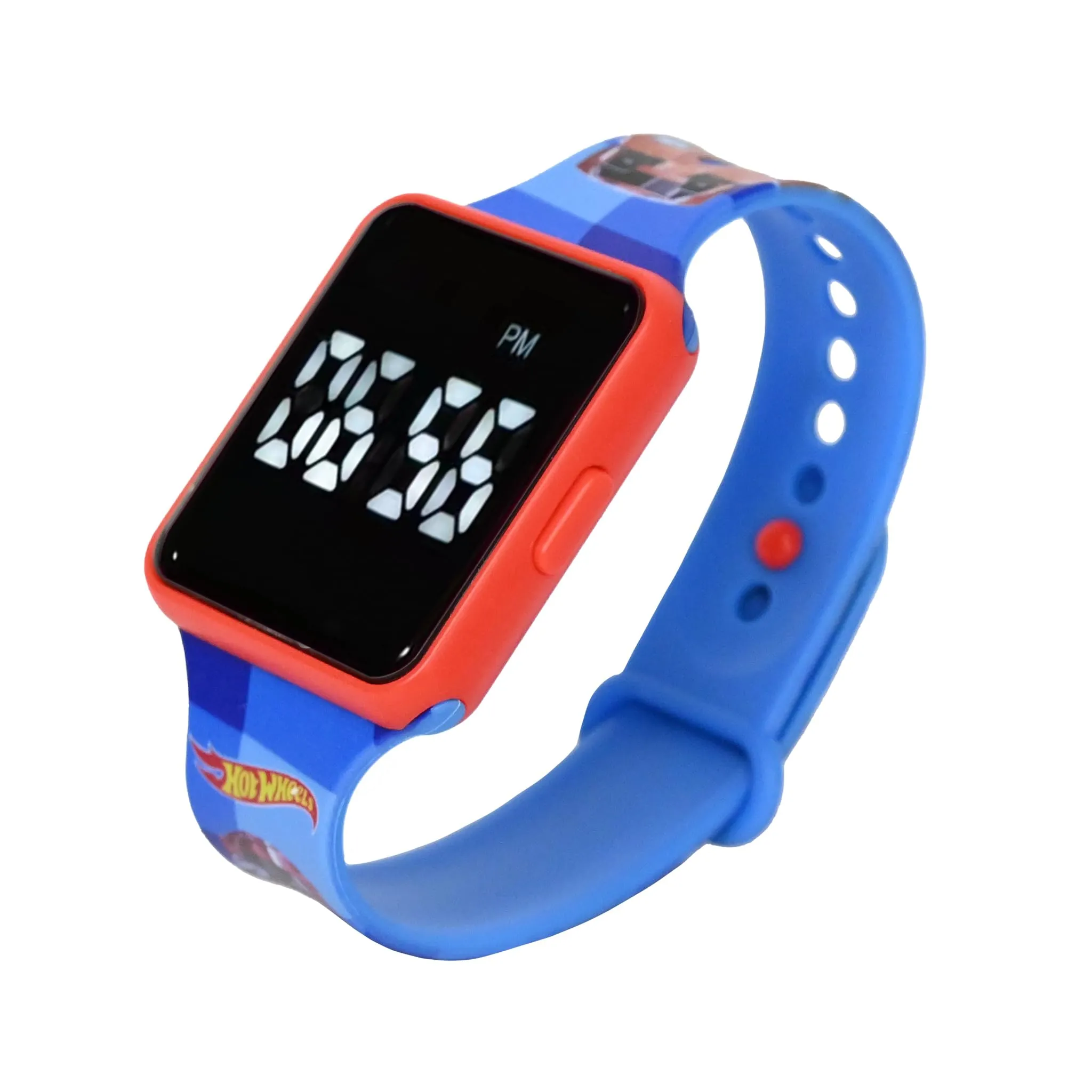 Lexibook, Hot Wheels, Orologio digitale, display orario 12 ore o 24 ore, Blu, DMW060HW - immagine 7
