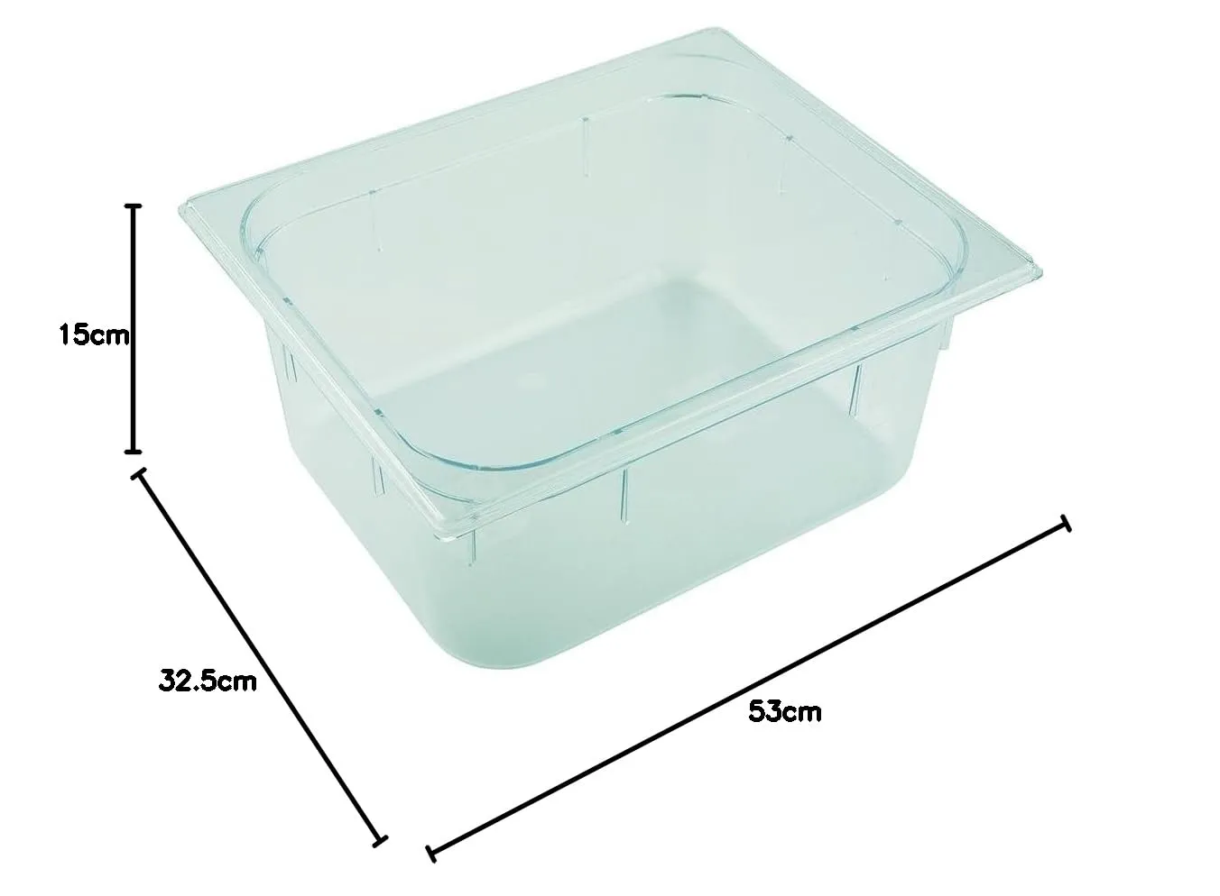 APS 82008 GN 1/1 Contenitore in policarbonato, 53 x 32,5 x 15 cm, 19,5 l. - immagine 10