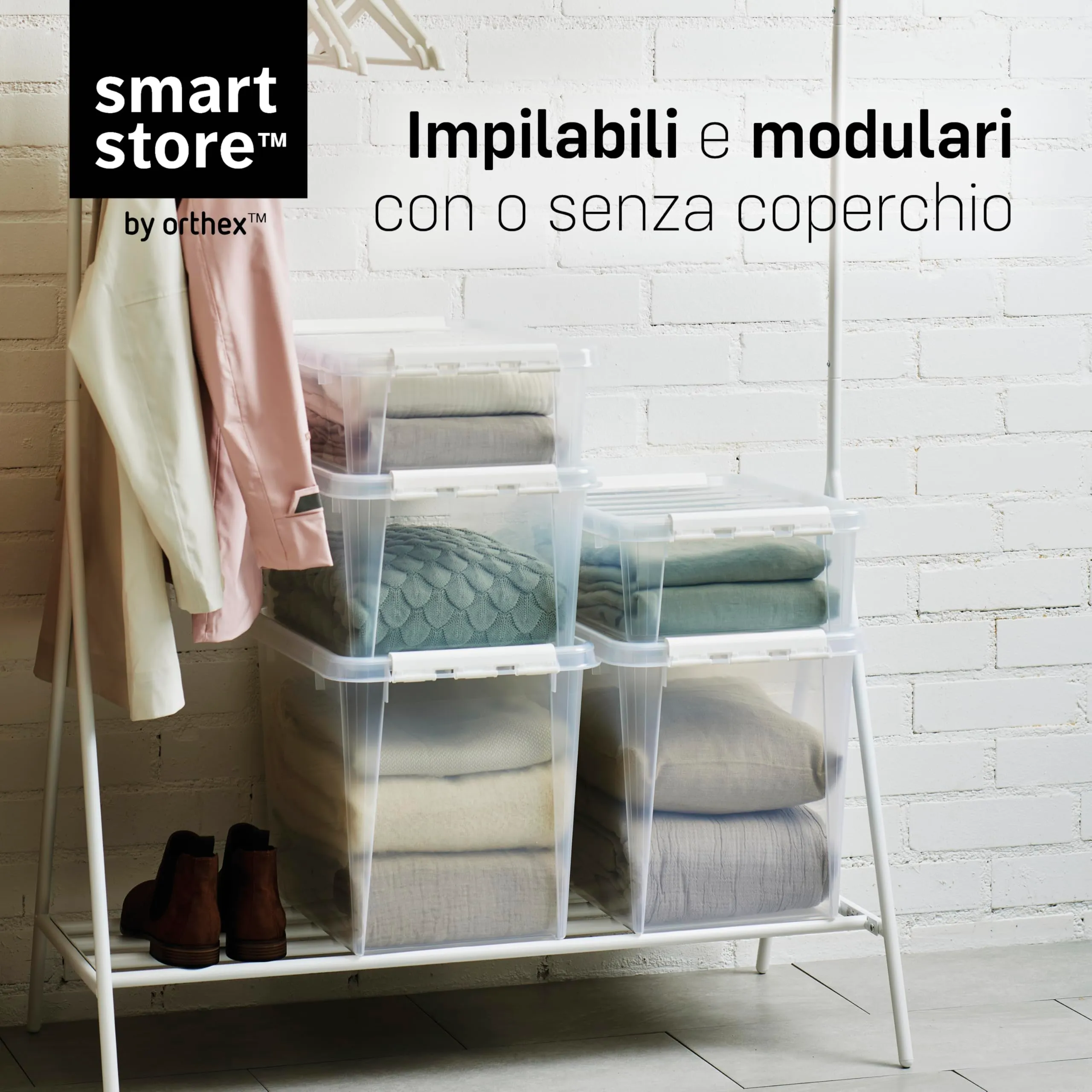 SmartStore Scatole Portaoggetti con Coperchio | 10x piccole 2L | 21x17x11cm - immagine 3