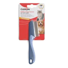 Pettine per la rimozione delle pulci a denti finissimi in acciaio per cani e gatti Camon 29 denti alternati finissimi - immagine 1