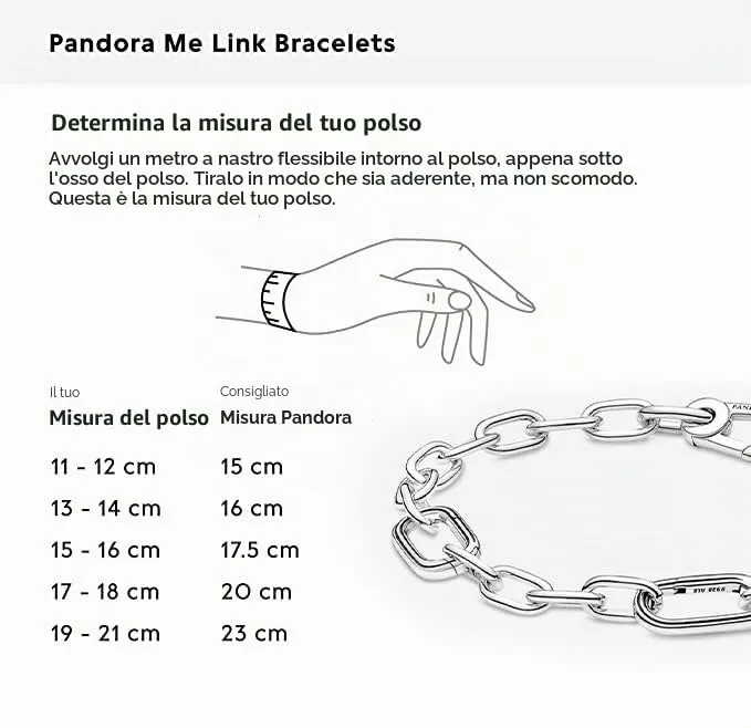 PANDORA ME Bracciale a maglie piccole in argento Sterling, 1 - immagine 4